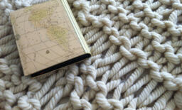 Super Chunky Throw Blanket, 30x83 Inches/75x210 cm, Throw, Knit Wool - thumbnail 1