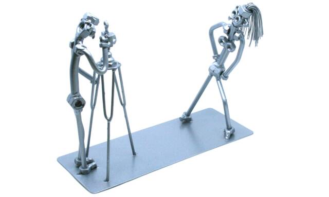 Photographer Figurine, Handmade Shelf Statues, Personalized Women Gift For Photographer, Kitchen Sculpture Decor - image 1
