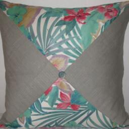 "Triangles Cut Decorative Pillow Cover in 24""x 24" - thumbnail 2