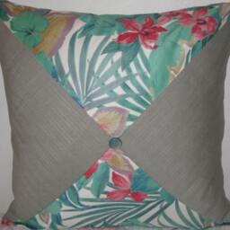 "Triangles Cut Decorative Pillow Cover in 24""x 24" - thumbnail 3