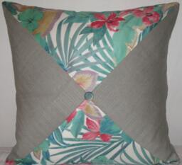 "Triangles Cut Decorative Pillow Cover in 24""x 24" - thumbnail 1