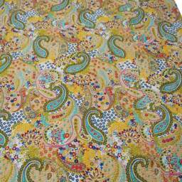 Paisley Kantha Quilt Hand-Embroidered Indian Cotton Bedspread - thumbnail 4