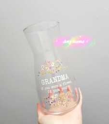 Personalised Glass Vase/Mother's Day Gift/Mum Vase/Mummy Vase/Flower Vase/Mum Gift/Nan Gift/Nanny Gift/Gifts For Her/Flower Jug - thumbnail 1
