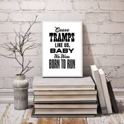 Bruce Springsteen Music Print - Born To Run Inspired Lyric Art, Print, Typographic Thunder Road, Prin - thumbnail 2