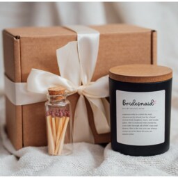 Bridesmaid Candle Gift Set Proposal Gifts Print Present Candles Bridesmaids Cuh1 - thumbnail 3