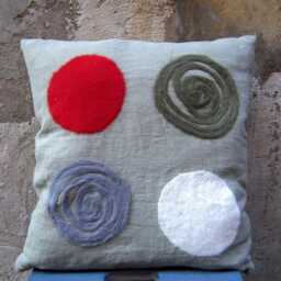 "Decorative Cushion ""Dots" - thumbnail 2