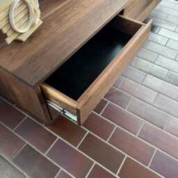 Lowboard/Sideboard Console Table Solid Wood Side Living Room Cabinet Walnut Furniture Tv Console - thumbnail 3