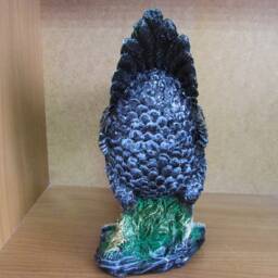 Chicken Statue Black Hen Figurines Farmhouse Animal Decor Large Garden Sculpture Bird Back Yard Outdoor Country Lawn Flowerbed Keepsake - thumbnail 3
