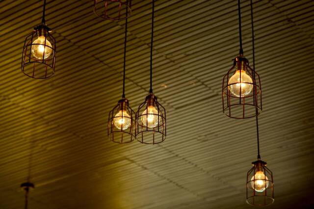 Bar Lighting Hanging Pendant Lights Custom Design Industrial Restaurant Metal Cage Lamps - image 1