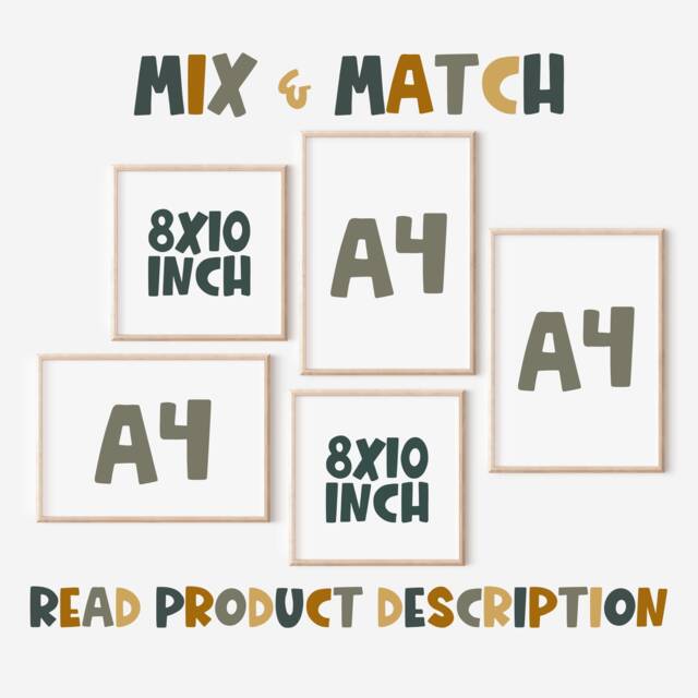 Mix & Match -- Choose Any Two 8x10 Inch Three A4 Individual Prints - Please Read Product Description Unframed - image 1