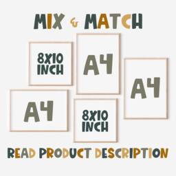 Mix & Match -- Choose Any Two 8x10 Inch Three A4 Individual Prints - Please Read Product Description Unframed - thumbnail 1