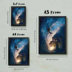 Framed Zodiac Academy Bookshelf Decor, Heirs' King's Hollow Solaria Celestial Sky Print, Library Bookish Gift, Darius Acrux Tory Darcy Vega - thumbnail 2