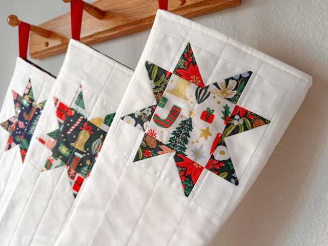 Handmade Quilted Christmas Stocking - Nutcracker - image 1