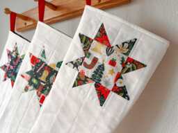 Handmade Quilted Christmas Stocking - Nutcracker