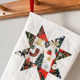 Handmade Quilted Christmas Stocking - Nutcracker - thumbnail 3