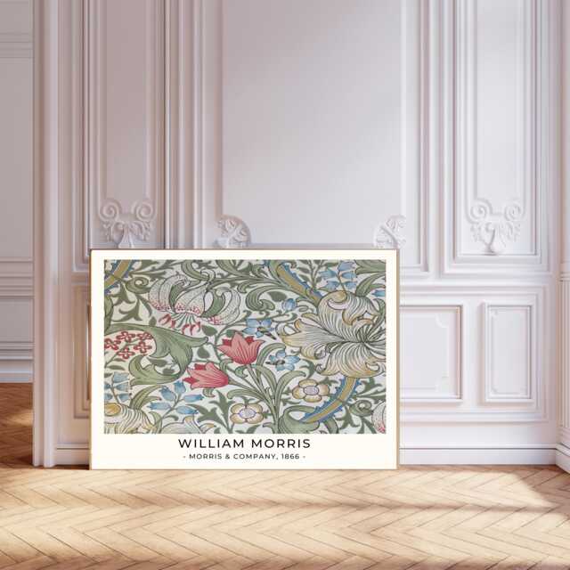 William Morris Art Print, Floral Flower Botanical Textile Print, Wall Art - image 1