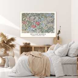 William Morris Art Print, Floral Flower Botanical Textile Print, Wall Art - thumbnail 2