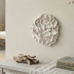 Coral Sea Textures White Wall Art Hanging Beach House Decor - thumbnail 3