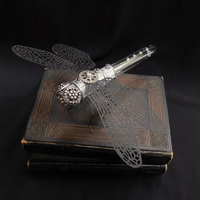 Metal Dragonfly Sculpture - image 1