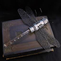 Metal Dragonfly Sculpture - thumbnail 3