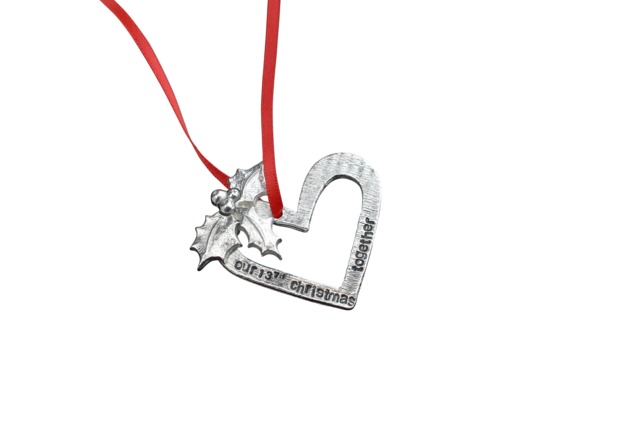 13Th Anniversary Christmas Ornament - Our Together Keepsake Tree Decoration Gift For Couples - image 1