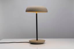 Modern Ceramic Table Lamp - Bedside Home Office Mid Century Decor Grey Pytria