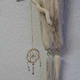 Driftwood Figure Art Gift Deco Window Or Wall Decoration Boho - thumbnail 4