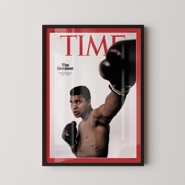 Muhammad Ali Time Magazine Cover Poster - Vintage Boxing Legend Wall Art - image 1