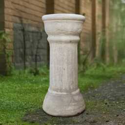 Large Stand Statue Outdoor Plinth Figurine Stone Pedestal Decoration Handmade Pedestal Lover Gift Lawn Ornament Front Door Decor - thumbnail 1