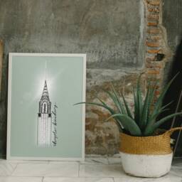 The Chrysler Building Art Print, New York Deco Skyscraper Poster, Adventure Gift Idea, City Print - thumbnail 3