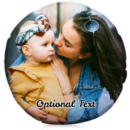 Personalised Circular Photo Cushion - thumbnail 2