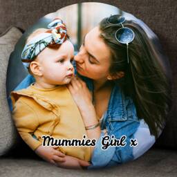 Personalised Circular Photo Cushion - thumbnail 3