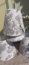 French Toile Black Candle Clip Lampshade Wall Lights - thumbnail 4