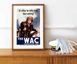 Reprint Of A Ww2 Us Recruitment Poster To Join The Wacs - thumbnail 1