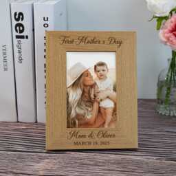New Mom Picture Frame Personalized First Time Gifts Mothers Day For & Baby Photo Keepsake Gift - thumbnail 3