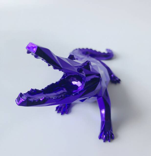 Croco Spirit, Purple Limited Edition Sculpture - image 1