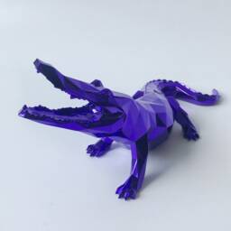 Croco Spirit, Purple Limited Edition Sculpture - thumbnail 4