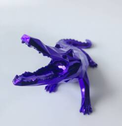 Croco Spirit, Purple Limited Edition Sculpture