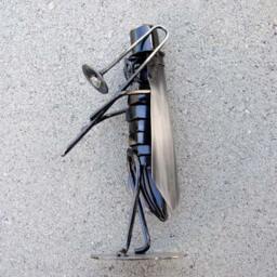 Sale Mr. Hopper Play Trombone Metal Sculpture Ornament Stationary - thumbnail 1