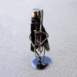 Sale Mr. Hopper Play Trombone Metal Sculpture Ornament Stationary - thumbnail 4