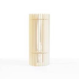 "Scandinavian Cardboard Wood Table Lamp With Ecological Minimalist Design Recycled Cocoon Kido ""Sasaella" - thumbnail 2