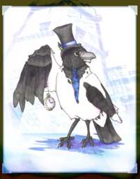 Merriweather, Gentleman Raven - 8x10 Or 11x14 Print Cute Animals Art - Gentlemen Series - thumbnail 1