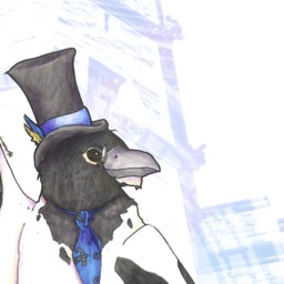 Merriweather, Gentleman Raven - 8x10 Or 11x14 Print Cute Animals Art - Gentlemen Series - thumbnail 3
