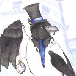 Merriweather, Gentleman Raven - 8x10 Or 11x14 Print Cute Animals Art - Gentlemen Series - thumbnail 2