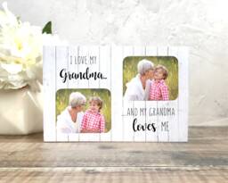 Nanny Gift, Gift For Grandma, Mothers Day Granny Grandma Photo Nana Custom Frame, I Love My
