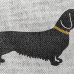 Cotton Dachshund Furnishing Fabric Curtains Cushions Blinds Drapery By The Metre - thumbnail 2