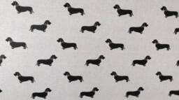Cotton Dachshund Furnishing Fabric Curtains Cushions Blinds Drapery By The Metre