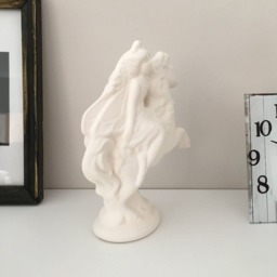 Ceramic Fairy Figurine, On Horse, Statue, Ready To Paint, Home Decoration, Gift For Girls, Christmas Presents, Bisque - thumbnail 3