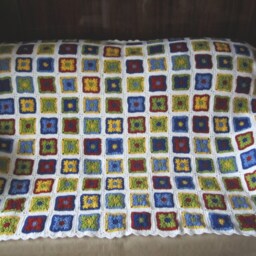 Crochet Granny Squares Afghan... Baby Crib Blanket - thumbnail 3