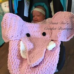 Baby Elephant Car Seat Blanket Pattern - thumbnail 3